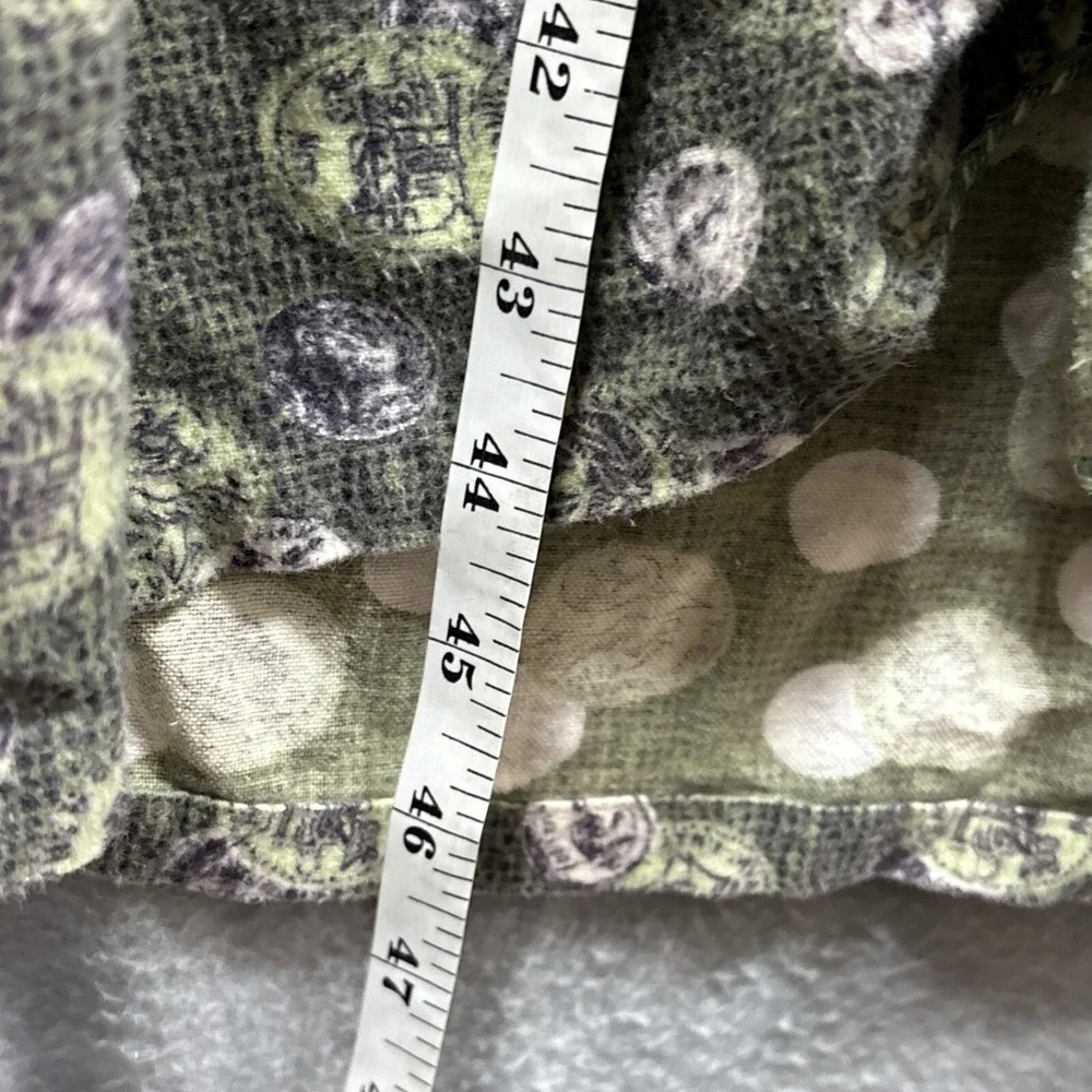 Pilgrim True Vintage 50s Blanket Robe Men L Flannel Sanforized Coins Green‎ Rare